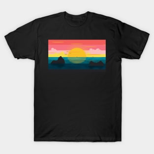 Sunset over the sea T-Shirt